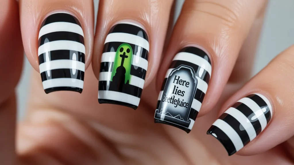 beetlejuice inspired nail art long acryl pxjpSqXuTC2XM ElTS JEQ oCey5LBpRQG q40oZbPdoA