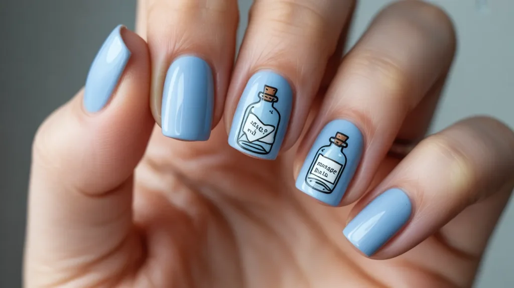 bottle message design nails light blue n 37YBCQBMQPKwhneStp7AkA q Cl1zHcT9K IJfVlkavuw