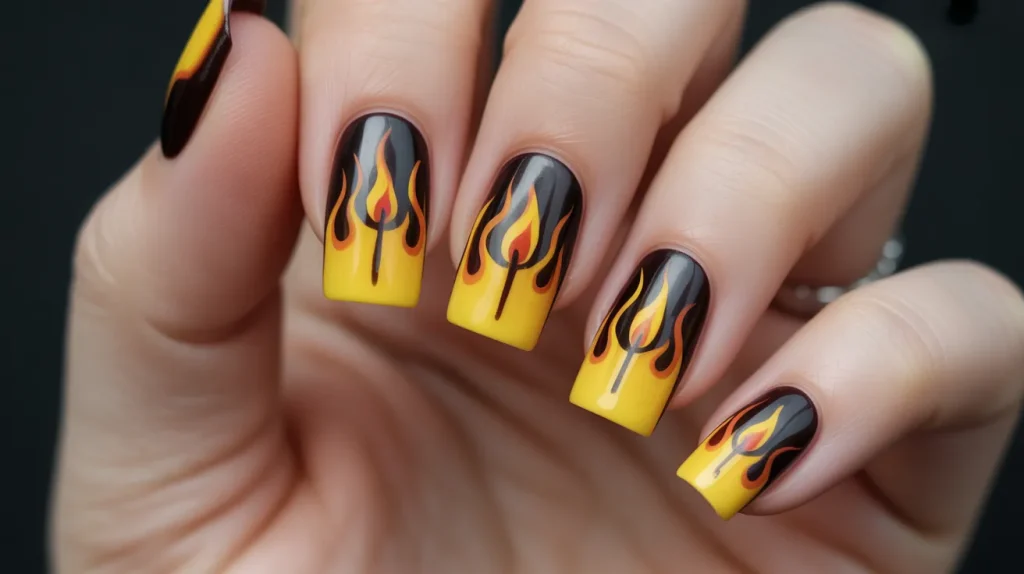 flickering candle design nails yellow fl UfLdcNz1RICGCYp Dv3q5w WtevFSXS mIdFoP4gG7ew